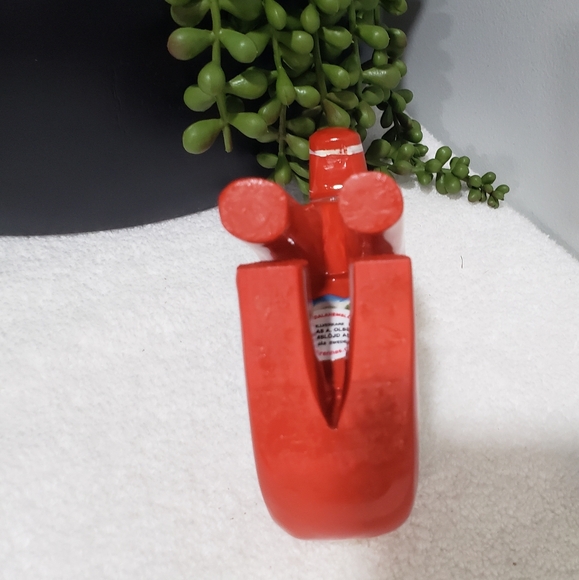 Sitting Red Swedish Dala Horse - UNIQUE Carved Wooden - Picture 4 of 6